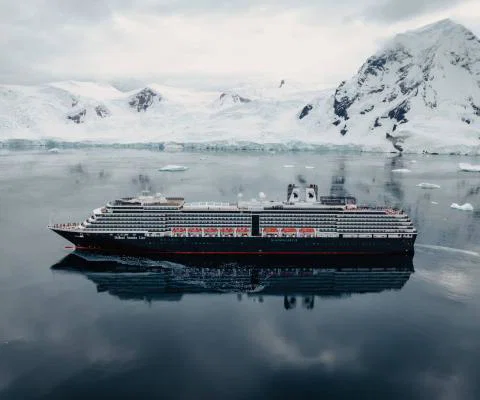Holland America Line's ship Oosterdam in Antarctica