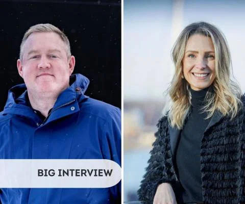 Hurtigruten's Iain Powell and Hayley Moore
