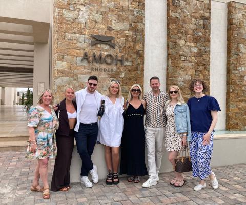 The group outside AMOH Rhodes 