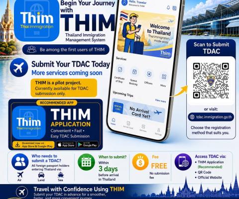 Thailand launches new immigration mobile app for international travellers