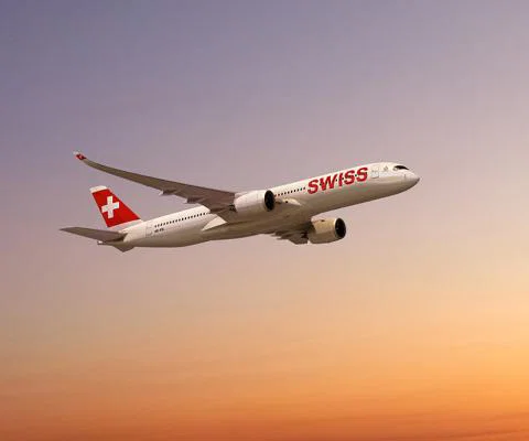 Swiss' A350 aircraft