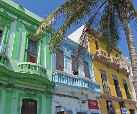 Colourful buildings, Cuba (credict Vicki Brown)