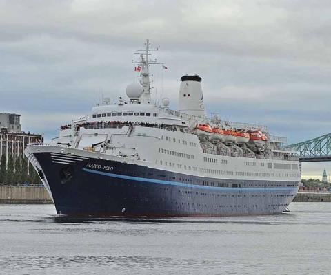 Marco Polo cruise ship in Montreal