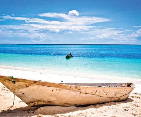 Boat On The Beach Mozambique