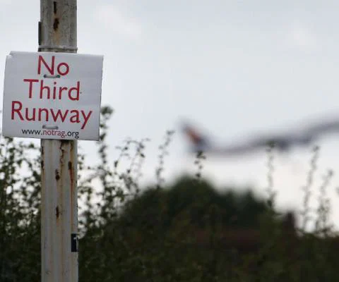 Heathrow, third runway, protest