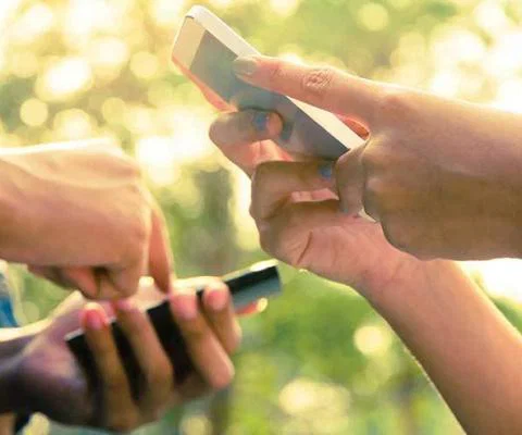Smartphone hands