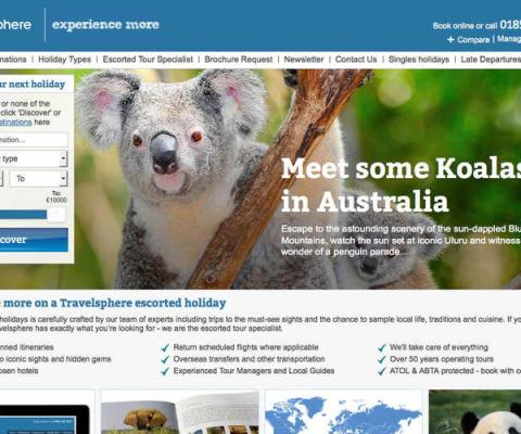 Travelsphere website