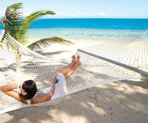 Fiji beach hammock iStock_000013892886