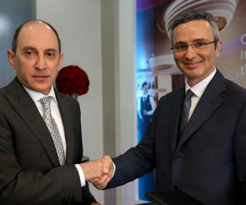 Qatar Airways Akbar Al Baker and Marco Rigotti, Meridiana