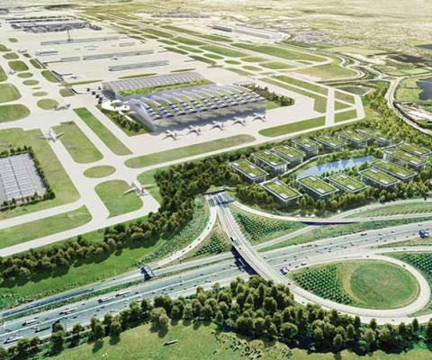 Heathrow aerial artist impression