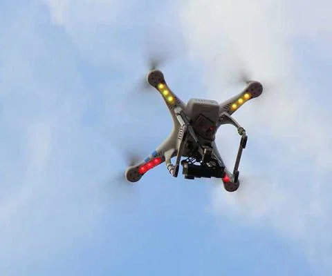 Drone from below