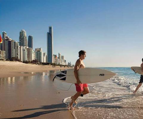 Gold Coast, Australia surfers