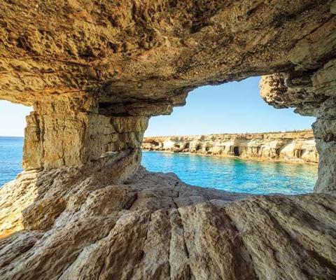 Coastal rock formation Cyprus