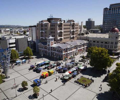 Christchurch, New Zealand, CBD iStock-458517245