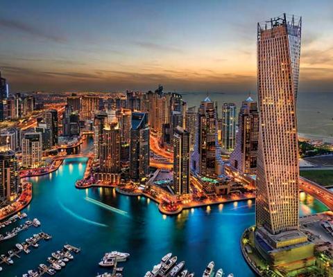 Dubai night scene