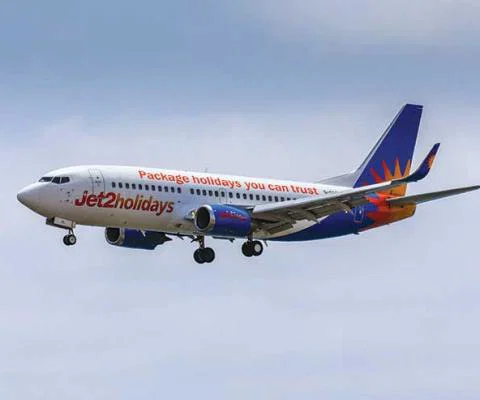 Jet2holidays aircraft in flight