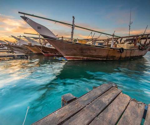 Dhow boat in Qatar