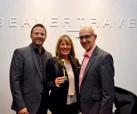 Beaver travel business directors Andrew Devine (left), Sally Wallis and Gary Green