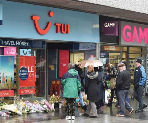 Tributes paid to agent Cassie Hayes outside Tui store in Southport