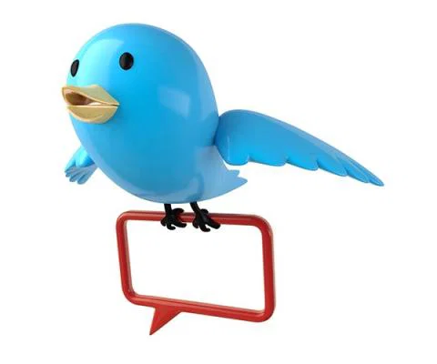 Blue twitter bird