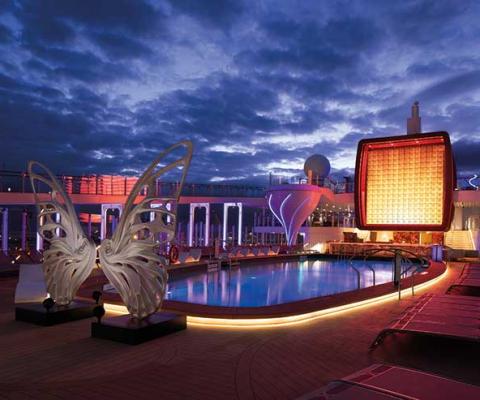 Pool Deck Night - Celebrity Edge