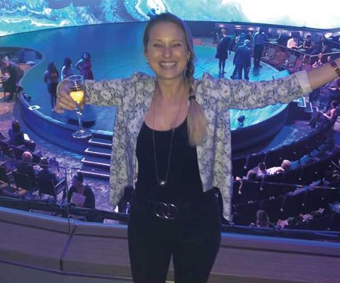 Sophie Griffiths on Celebrity Edge
