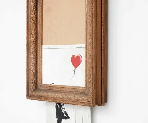 Banksy - Love is in the Bin 2018 ©Banksy