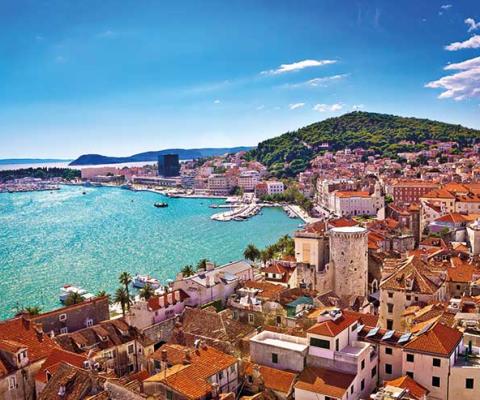 Seaside view of Split, Croatia