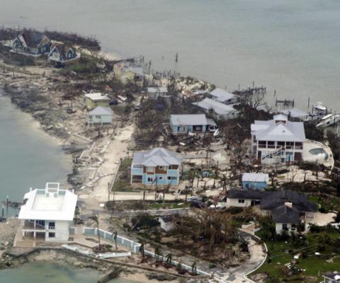Dorian caused widespread devastation in the Bahamas. Credit: US Coast Guard / Adam Stanton