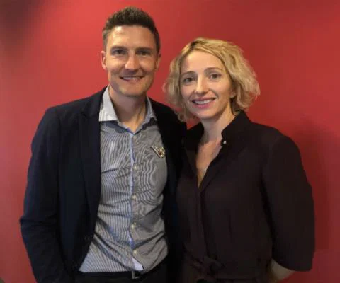 Joyner with A-Rosa UK & Ireland managing director Lucia Rowe