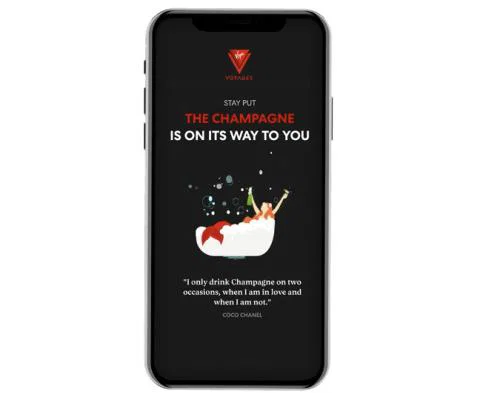 Virgin Voyages will allow passengers to order champagne through its app