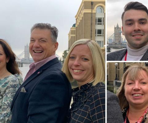 Sandra Foreman, John Warr, Caroline Rennie, Harry Ryan and Caroline Burroughs