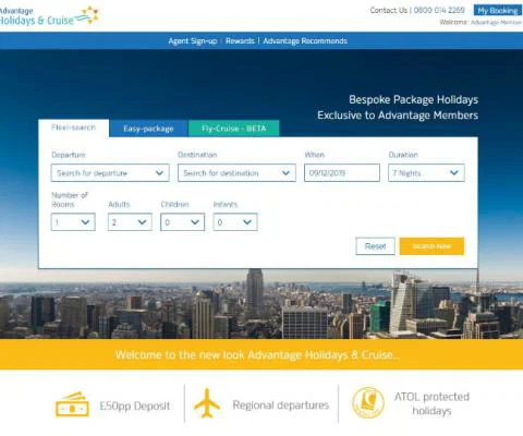 Advantage Holidays has launched a new website