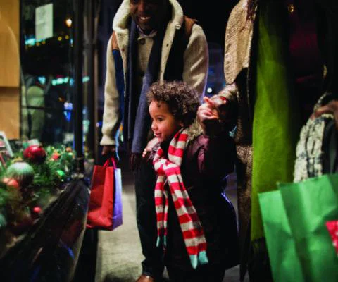 Christmas window displays can attract new clients