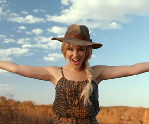 Kylie Minogue was part of the Matesong campaign. Picture: Tourism Australia