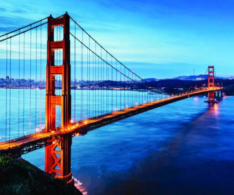 The Golden Gate Bridge in San Francisco