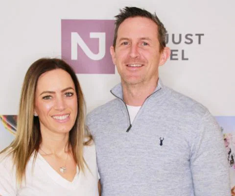 Sara Rigby and her husband, Rob.