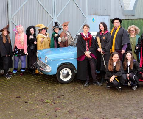 Thorne invited 30 All About the Magic families to a local Harry Potter-themed witches and wizards event.