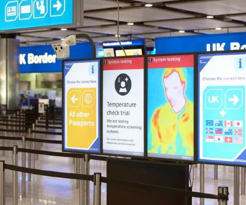 Heathrow's thermal screening system is being tested in Terminal 2’s immigration hall