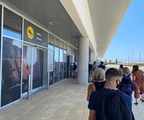 Entering arrivals in Cyprus was an organised process