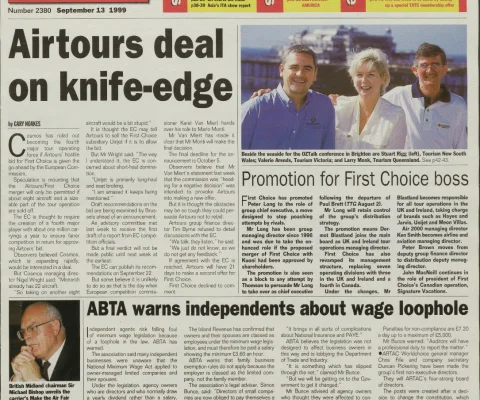 Travel Trade Gazette 13 September 1999