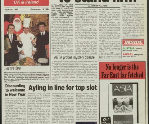 Travel Trade Gazette 19 December 1991