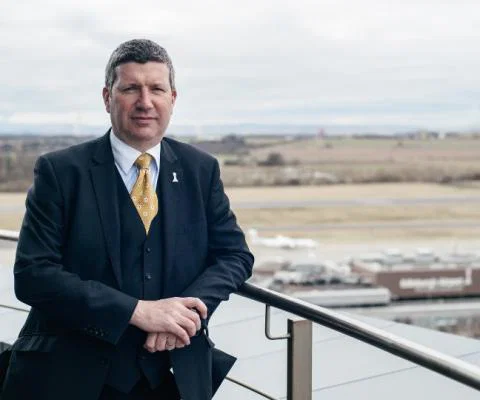 Edinburgh airport's Gordon Dewar says nobody in aviation has "advocated trading lives for the economy"