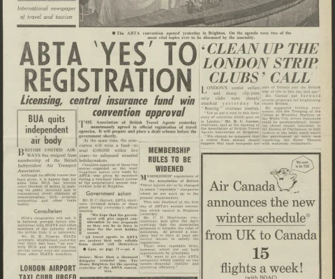 Travel Trade Gazette ABTA Special 27 October 1964