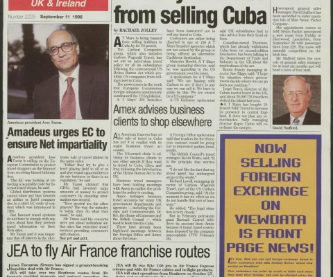 Travel Trade Gazette 11 September 1996