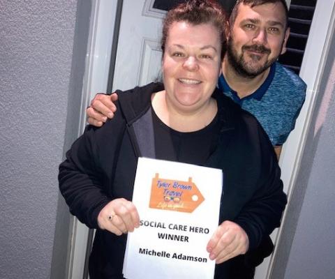 Social care worker Michelle Adamson won the competition run by Tyler Brown Travel