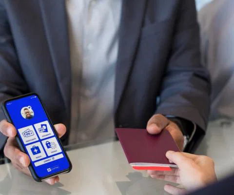 The app will certify pre-departure test results and Covid vaccination status (Credit: Iata)