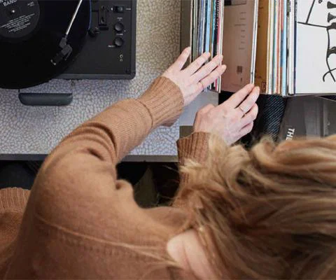 Rooms will have homely touches such as record players and vinyl collections