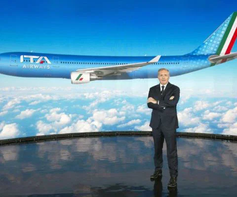 ITA president Alfredo Altavilla reveals the airline's branding