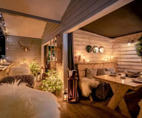 The Berkeley in London will recreate an alpine dining experience with its winter cabins (credit: Justin De Souza)
